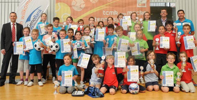 Siegerbild des Finalturniers GenoBank-Grundschulen-Cup 2013